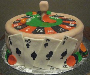 Roulette Wheel Birthday Cake Picture