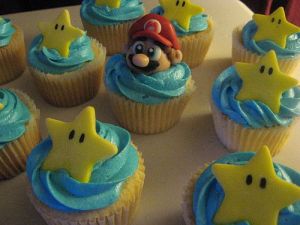 Super Mario Bros Birthday Cupcakes