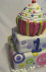 3 tier cupcake cake