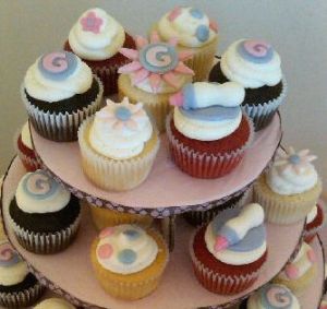Top Tier of Baby SHower Cupcakes York, PA