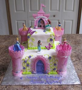 Disney Princess Castle Cake kit made by Bear Heart Baking Company York, PA Bakery