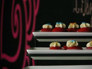 Red Velvet Cupcake Mini's for Sampling at Bear Heart Baking Company's Grand Opening!