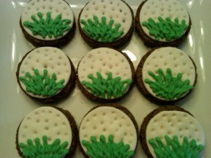 Golf ball brownie order for a catering company in MA.