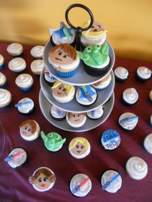 Lego Star Wars Fondant Cupcake Toppers