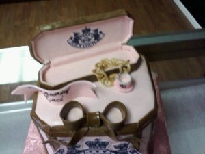 Juicy Jewelry Box Cake with Tea Cup Charm